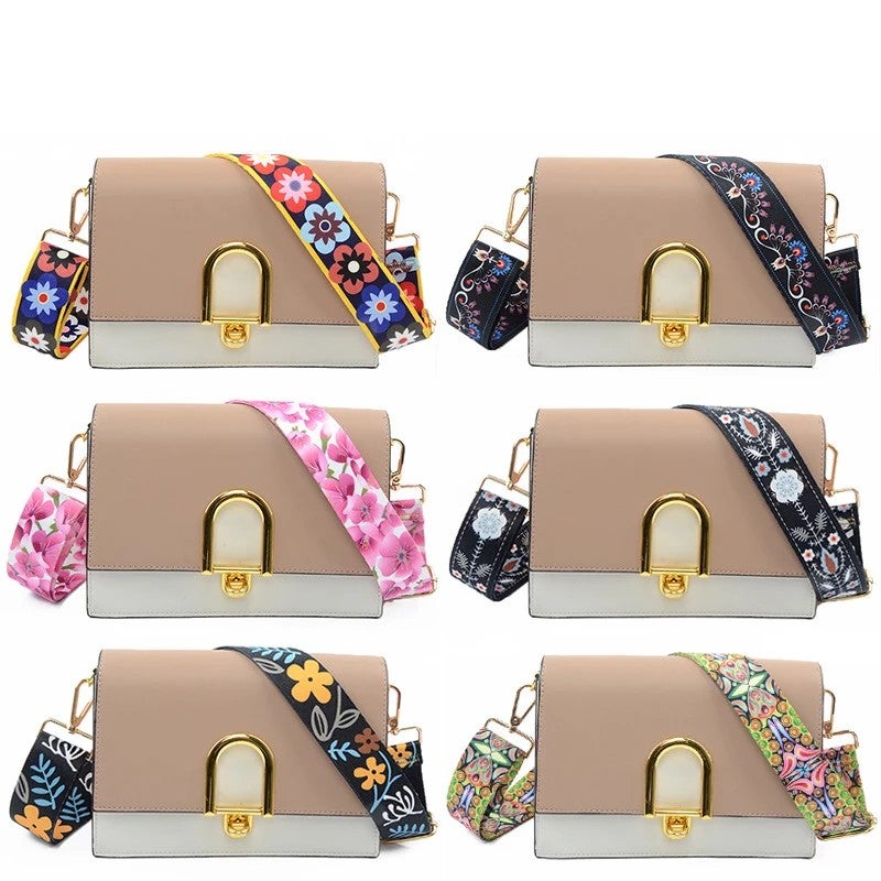 Bluejw Hot Selling Adjustable Wide Replacement Shoulder Strap with Flower Pattern – Compatible Crossbody Handbag Purse Belt Webbing, Easy to Replace Watch Strap Style - Image 3