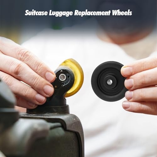 Zoofen 4 Pcs Luggage Wheels Replacement 50x14mm Suitcase Replacement Wheels Wear-Resistant Repair Casters for Luggage(ZPF01) - Image 5