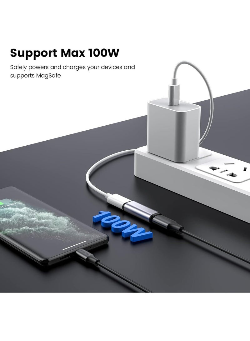 erorex 2PCS USB C Coupler, USB C Female to Female Adapter usbc to USB C, Adapter Supports 40 Gbps PD 100W 8K 60Hz, Compatible for Thunderbolt 4, USB C Coupler Type C Extension Connector for USB-C Devices - Image 3