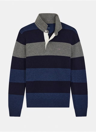 Regular fit striped jersey collar sweater - pzsku/Z4F19A60EABF98FE9F0ABZ/45/_/1732715531/4f303d35-c11a-4b17-ba8b-9af6d9289bb1