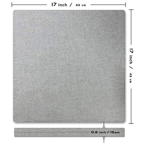 ReArt Heat Press Mat 17" x 17" for Cricut Easypress Both Sides Applicable - Mat for Heat Press Machines and HTV and Iron On Projects - Image 2