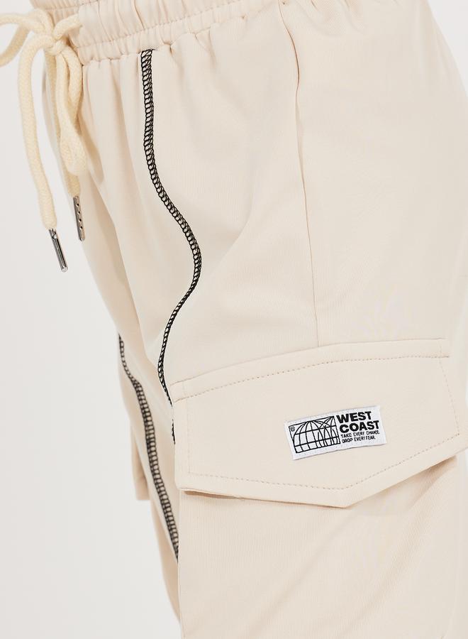 Overlock Seam Boxy T-Shirt & Joggers Set