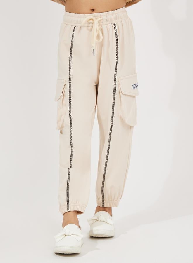 Overlock Seam Boxy T-Shirt & Joggers Set