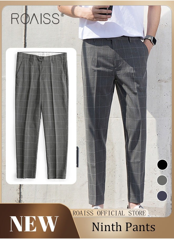 Young Men's Suit Pants Straight Fit British Plaid Thin Section Business Casual Pants Cropped Pants - pzsku/Z4F19C1B1BC594A911F16Z/45/_/1701850994/8a2ada27-b69a-432d-9150-9386daa71914