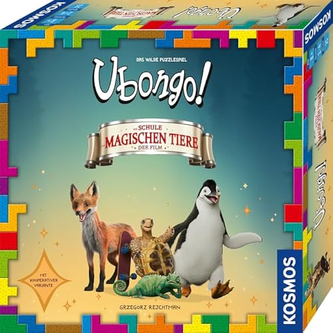 KOSMOS 684501 Ubongo The School of Magic Animals Action Packed Game from 8 Years to Film Board Game for 14 People Board Game - Image 1