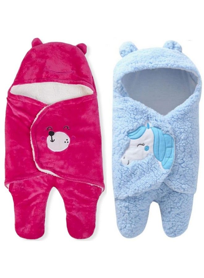 Brandonn Baby Blanket Newborn Pack Of Wearable Swaddle Wrapper Baby Sleeping Bag Baby Towel Bathrobe For Baby Boys And Baby Girls 0 6 Months Babies - Image 2