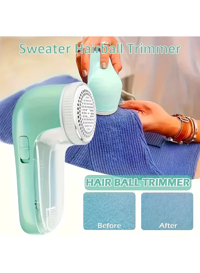 White USB Fabric Shaver and Lint Remover for Clothes Blankets Pet Hair - Image 5