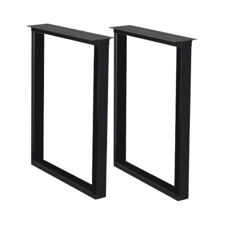HIRVALL HIRVALL Metal Table Legs Square Tube Table LegsHeavy Duty Desk Legs Dining Table Legs Industrial Furniture LegsModern Coffee Table LegsSet of 2 28 Height 18 Wide  - Image 1