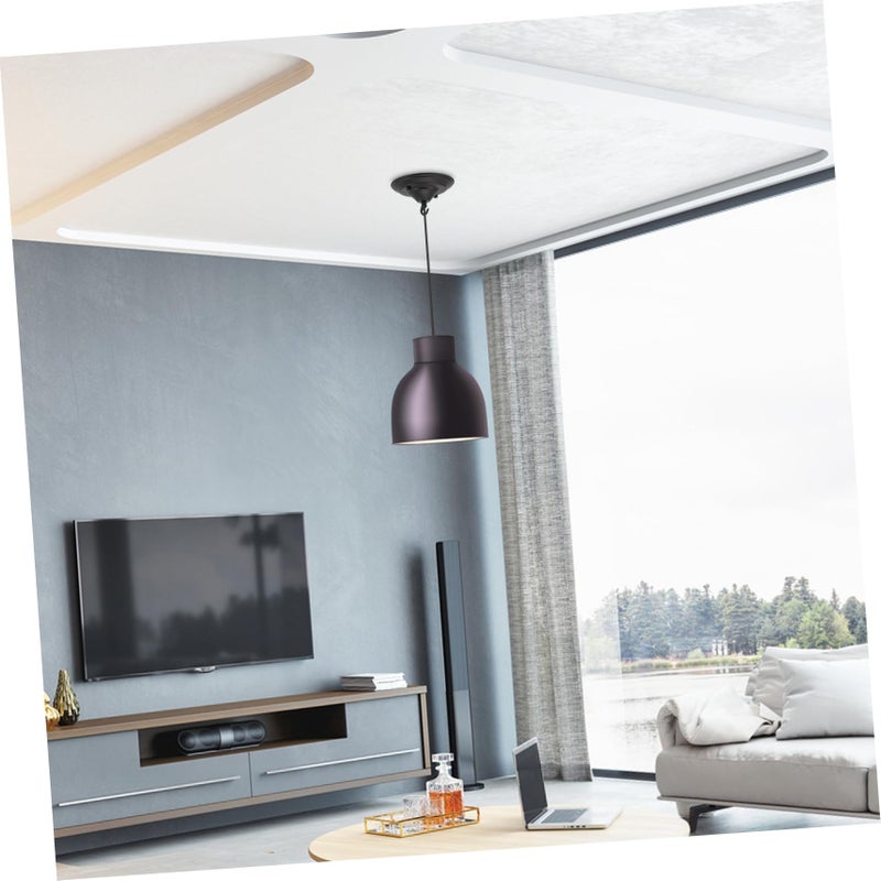 Black Ceiling Mount Canopy Base Plate for Pendant Light Chandelier Easy Install Fixture Accessory - Image 5