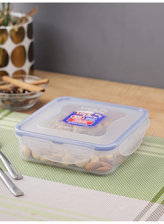 لوك اند لوك علبة طعام بلاستيكية مربعة، سعة 600 مل - Image 5