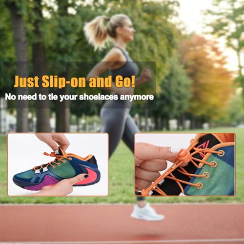 VESONNY Tieless Elastic No Tie Shoelaces - Reflective Shoe Laces for Kids and Adults - heavy duty shoe laces for Running, Hiking, Tennis, and Daily Wear (white) - Image 4