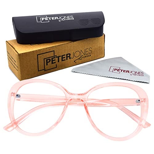 Peter Jones Pink Cateye Oversized Large Blue Light Blocking Computer/Gaming Glasses for Women/Girls (20389PK) - Image 5