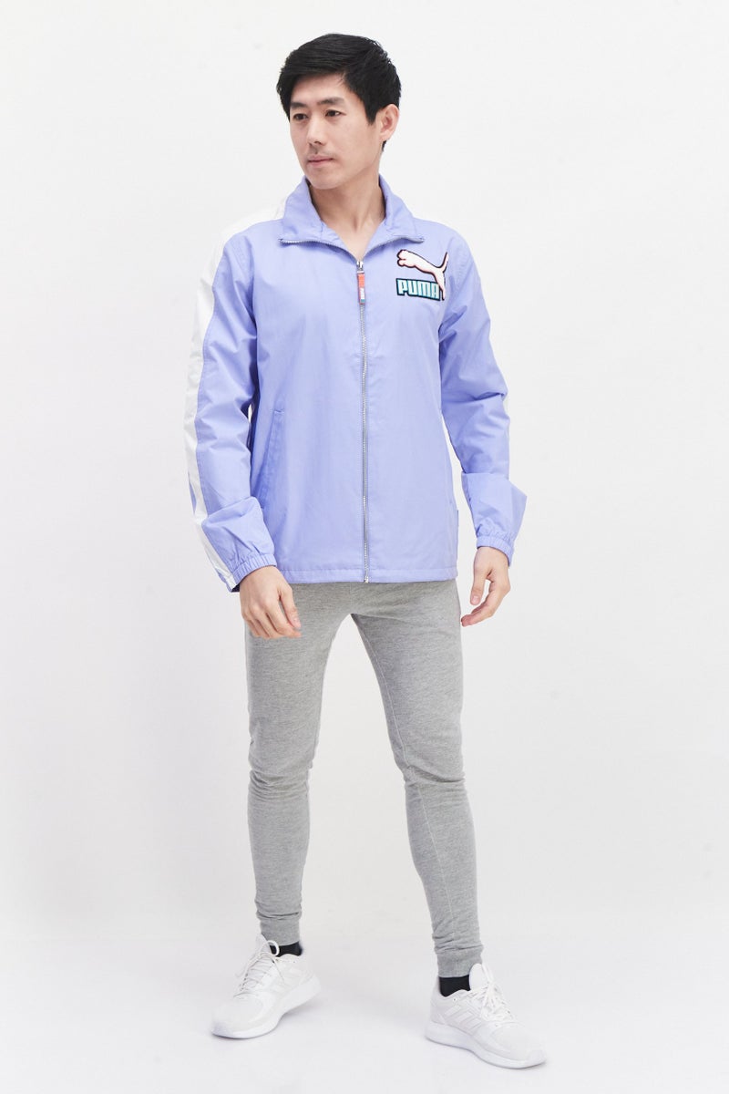 PUMA Men Sportswear Fit T7 Long Sleeve Track Jacket, Lavender - Image 3