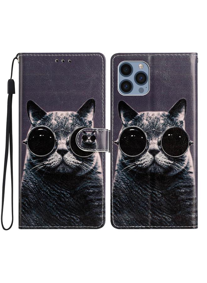 اس-توب جراب هاتف جلدي برسومات ملونة لهاتف iPhone 15 Pro - Image 1