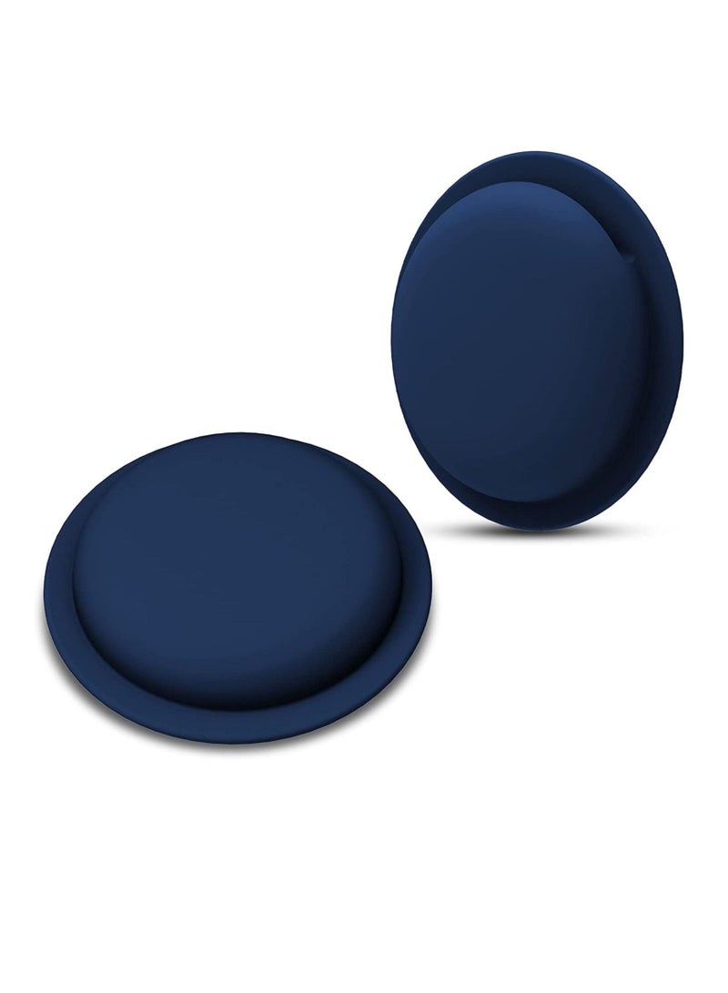 Captaintech AirTag Case AirTag Holder AirTag Accessories Silicone Pasteable Waterproof Anti Scratch Sticker AirTag Case Hidden Location Tracker Air Tag Holder for Kids for Apple Airtag 2 Packs (Blue) - Image 1