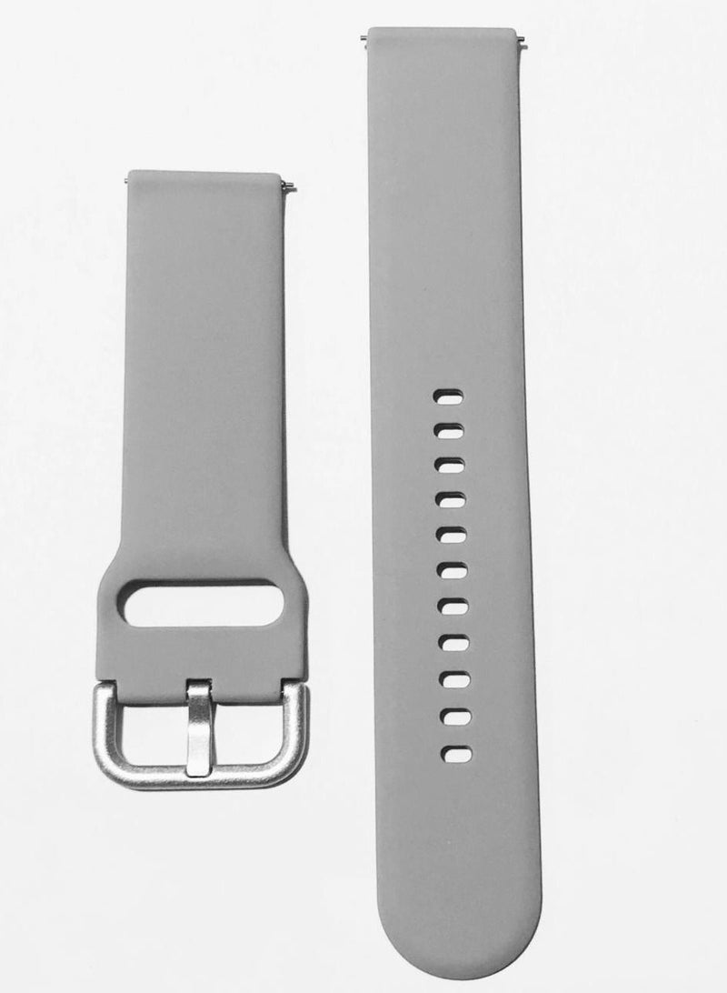 Sports Strap Silicone 22mm With A Quick Release Buckle For Oraimo Watch R OSW23N- Smart WatchSport Grey - Image 2