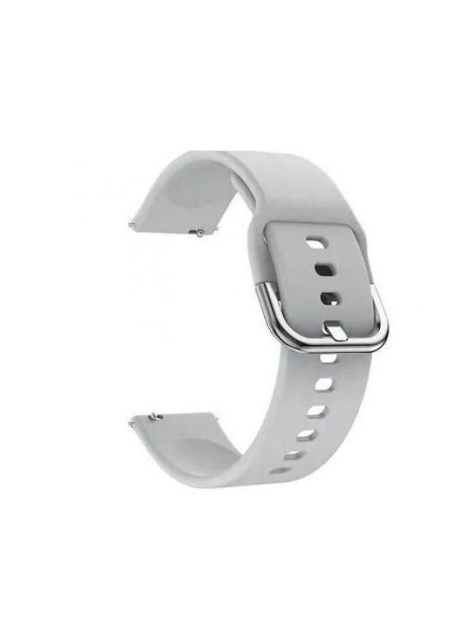 Sports Strap Silicone 22mm With A Quick Release Buckle For Oraimo Watch R OSW23N- Smart WatchSport Grey - Image 1
