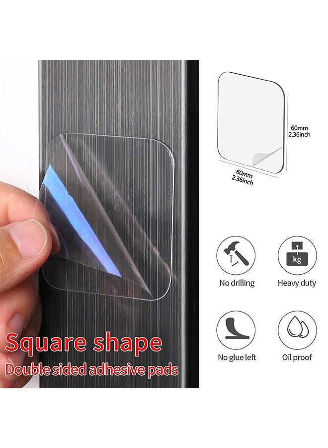 100 Pieces 1-3/8inchTwo Sided Pre-Cut Square Tape. Double Sided Square Nano Transparent Tape Sticker for Carpet, Photo Frame, DIY, Home, Office Supplies - Image 2