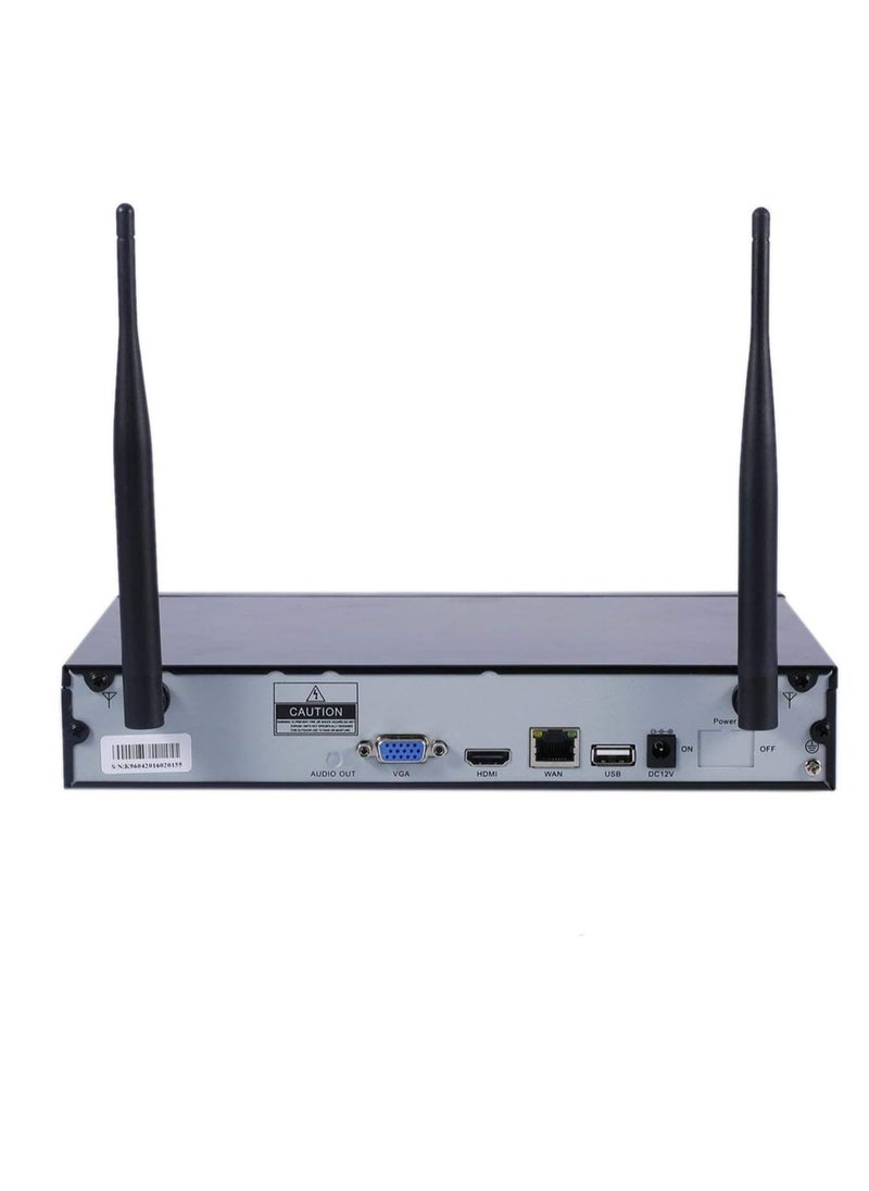 Generic - 4CH Wireless 1080P DVR Kit – WiFi IP Outdoor Home Security System with 720P Megapixel Cameras - Image 1