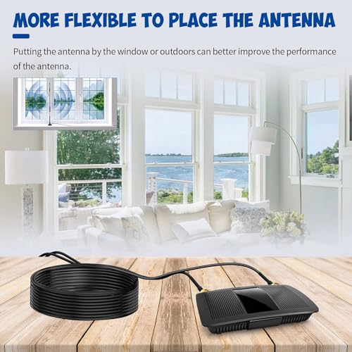 Bingfu WiFi Antenna Extension Cable 2-Pack RP-SMA Male to RP-SMA Female Bulkhead Mount RG174 Cable 3m 10 feet for WiFi Router Security IP Camera Wireless Network Card Adapter - Image 5