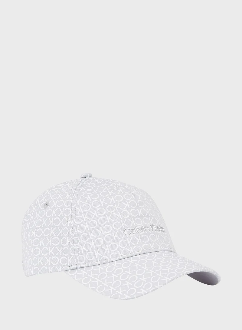 CALVIN KLEIN Monogram Detailed Curved Peak Cap