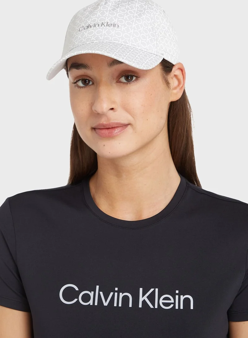 CALVIN KLEIN Monogram Detailed Curved Peak Cap