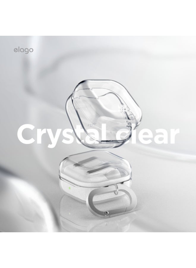 Elago غطاء Clear Hang لسماعات Samsung Galaxy Buds 4 Pro و Galaxy Buds4 مع حلقة تسلق - شفاف - Image 3