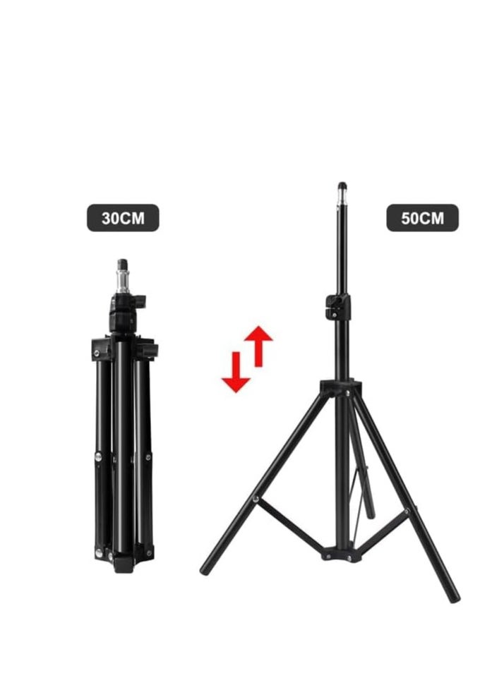 Keendex KX 3114 Tripod Stand with Mobile Base, 200 cm -black