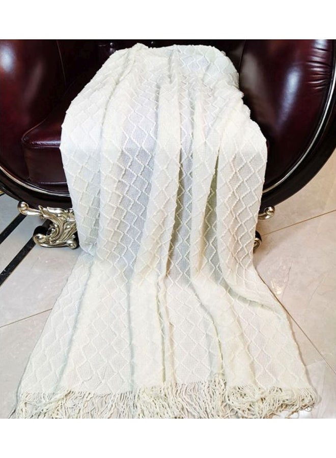 Sofa Blanket Combination White 127x173cm - Image 1