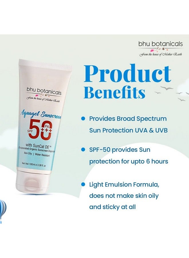 نباتات بو واقي الشمس أكواجيل لجميع أنواع البشرة SPF-50 Pa+++ (حماية واسعة النطاق من الأشعة فوق البنفسجية UVA/UVB) 100 مل - Image 3