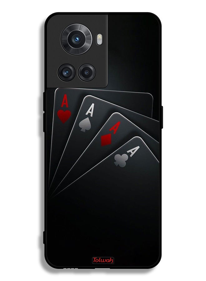 Tolwak OnePlus 10R 5G Protective Case Cover Cards A  - Image 2