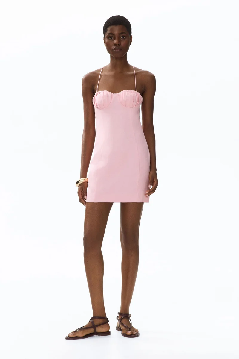H&M  Linen-blend strappy dress for Women | Best Price UAE