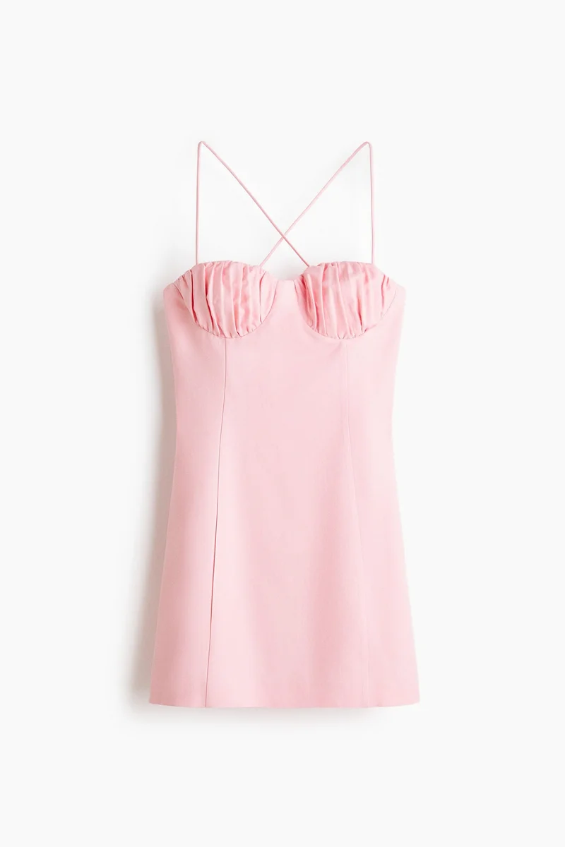 H&M  Linen-blend strappy dress for Women | Best Price UAE