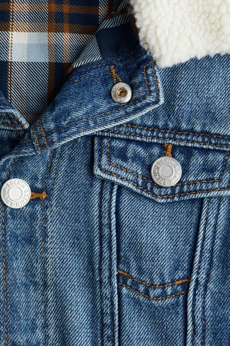 H&M Flannel-lined denim jacket