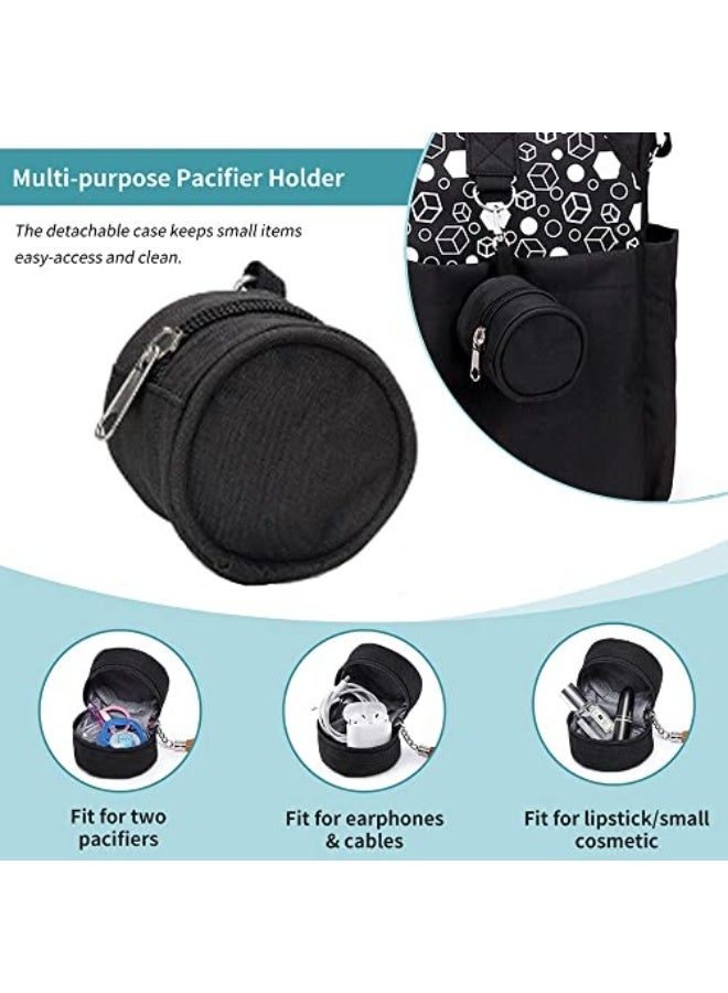 Lmbabter Diaper Bag Tote with Pacifier Case&Changing Station Upgrade Multi-Function Messenger Weekender Bag Baby Bag  - Image 5