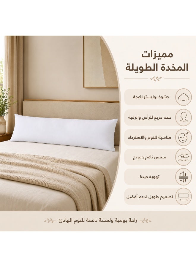 Luxury Long Body Pillow from GOLDEN REST  with Soft Polyester Filling & Microfiber Fabric – Comfortable Sleep Support - Image 3