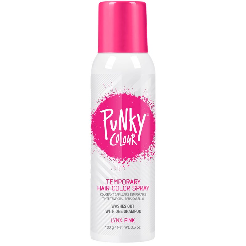 Punky Temporary Hair Color Spray, Lynx Pink, Fast-Drying, Non-Sticky, Non-Damaging, Travel Size Hair Dye for Instant Vivid Hair Color, 3.5 oz - Image 1