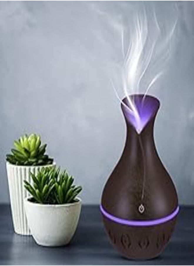 Generic Mini Ultrasonic Atomizer USB Aroma Diffuser, Portable, Stylish Humidifier with LED Night Light, Perfect for Home, Office, Nursery, 200ml Capacity, Super Quiet Operation, 5V, 3W (Multi Color) 