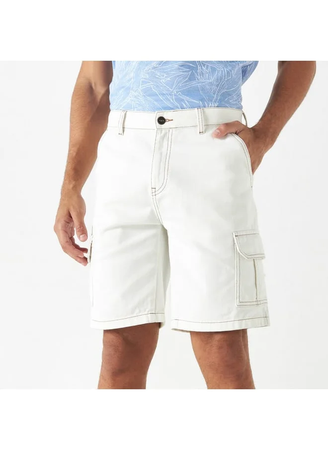 Lee Cooper Lee Cooper Solid Cargo Shorts