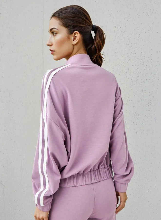 Kappa PURPLE Kappa Women Soft Touch Zip Through Sweatshirt for Women | Best Price UAE