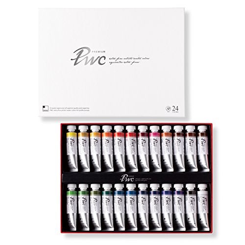 PWC ShinHan Extra Fine Watercolor Paint 15ml Tubes 24 Color Set - Image 1
