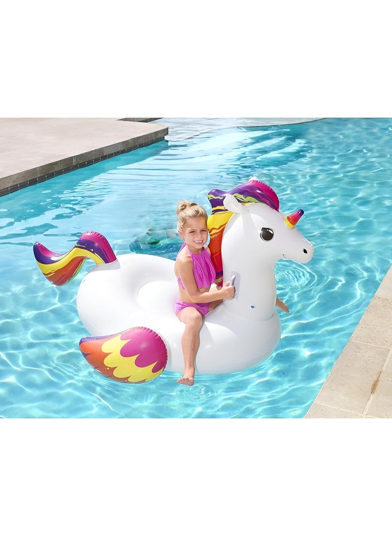 Bestway Unicorn Shaped Inflatable Rider Float 41113 224x164cm  - Image 1