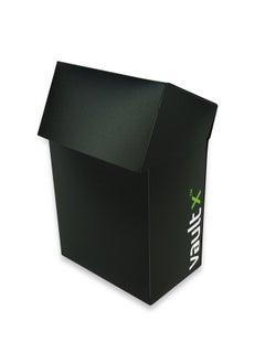 Vault X Vault X Deck Box and 100 Black Card Sleeves - Medium Size for 70-80 Sleeved Cards - PVC Free Card Holder for TCG (Medium + 100)  - Image 3