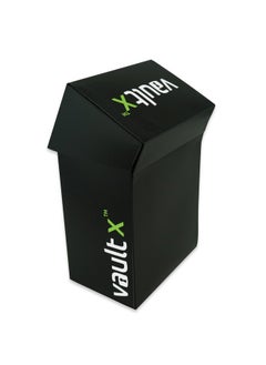 Vault X Vault X Deck Box and 100 Black Card Sleeves - Medium Size for 70-80 Sleeved Cards - PVC Free Card Holder for TCG (Medium + 100)  - Image 4