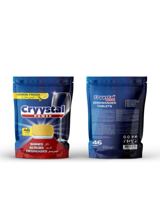 Cryystal Power Dishwasher Tablets,  Pack Of 46