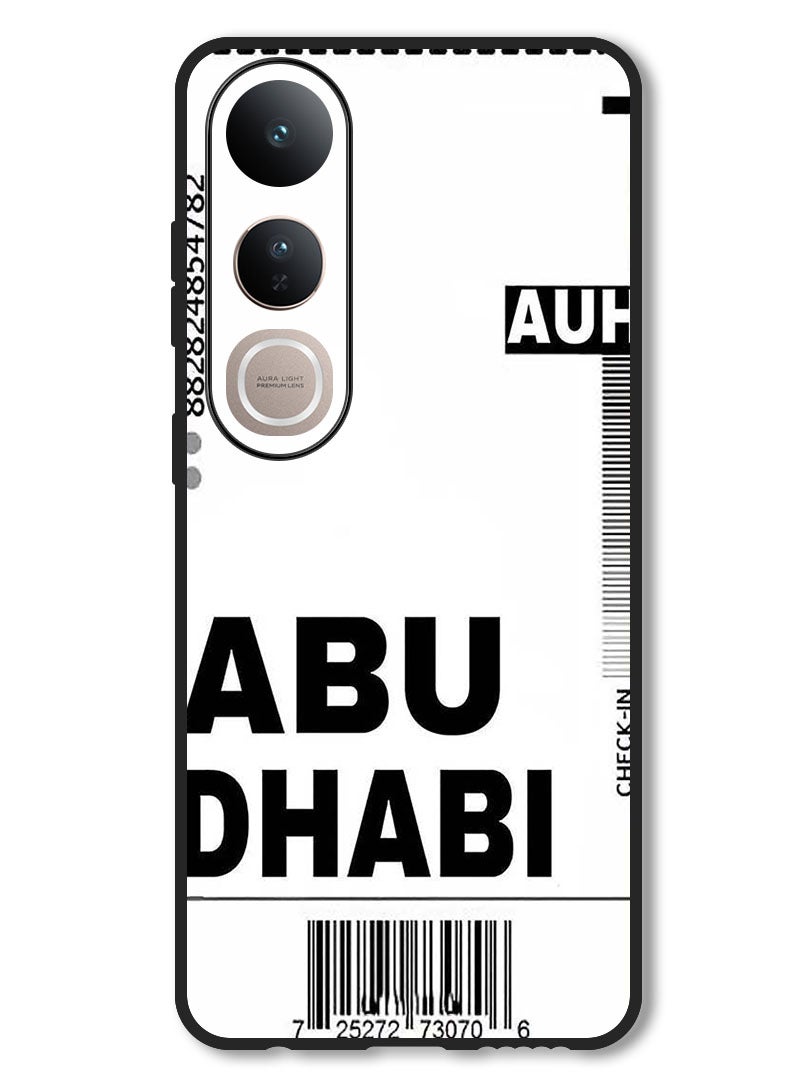 Theodor Case Compatible with Vivo V50 Lite Protection Shockproof Bumper Cover AUH boarding pass - Image 1