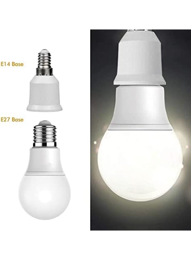 10 Pack E14 to E27 Adapter, Light Bulb Base Converters Lamp Fitting Converter Holder Lamp Base Adapter for Led Bulbs and Incandescent Bulbs and CFL Bulbs - Image 3
