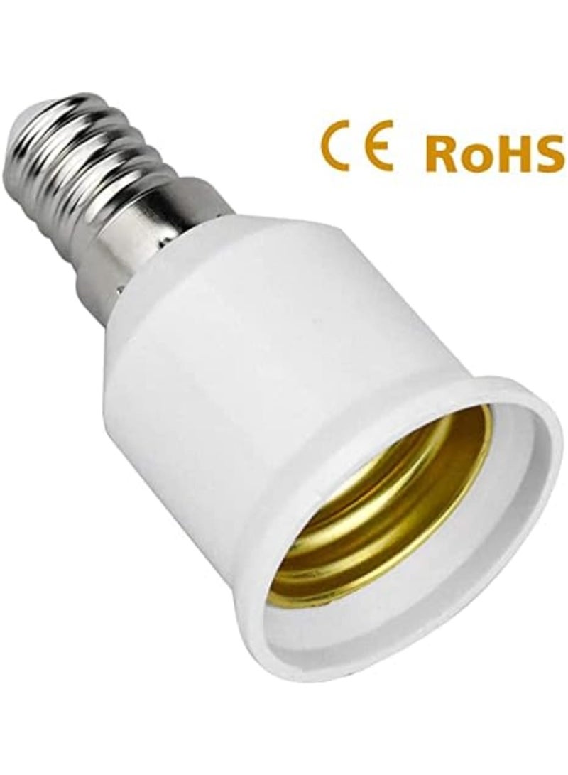 10 Pack E14 to E27 Adapter, Light Bulb Base Converters Lamp Fitting Converter Holder Lamp Base Adapter for Led Bulbs and Incandescent Bulbs and CFL Bulbs - Image 5