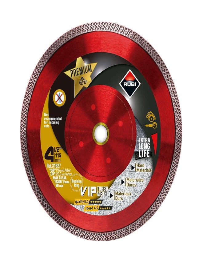 Rubi Tools 4-1/2" VIP Premium Dry Diamond Blade - Image 1