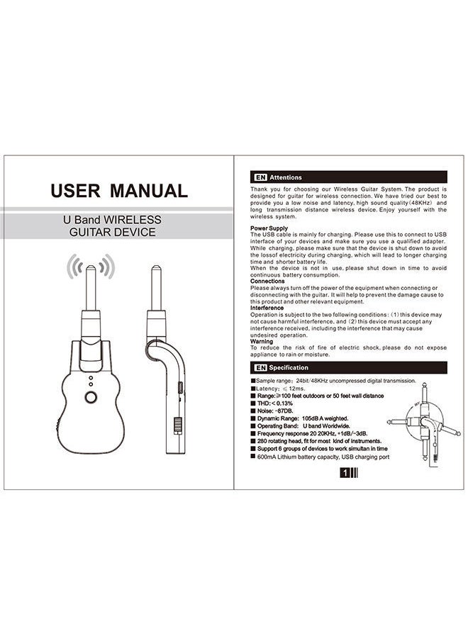 NIBEMINENT - UHF Wireless Audio Transmitter Receiver System - Image 1